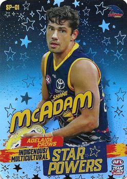 2022 AFL TeamCoach - Star Powers Silver #SP-01 Shane McAdam Front
